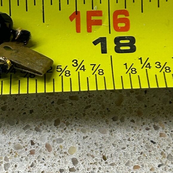 Vintage Glass Beaded Necklace Black Handknotted With Gold-Tone Oval Clasp 1950 - - Picture 9 of 13